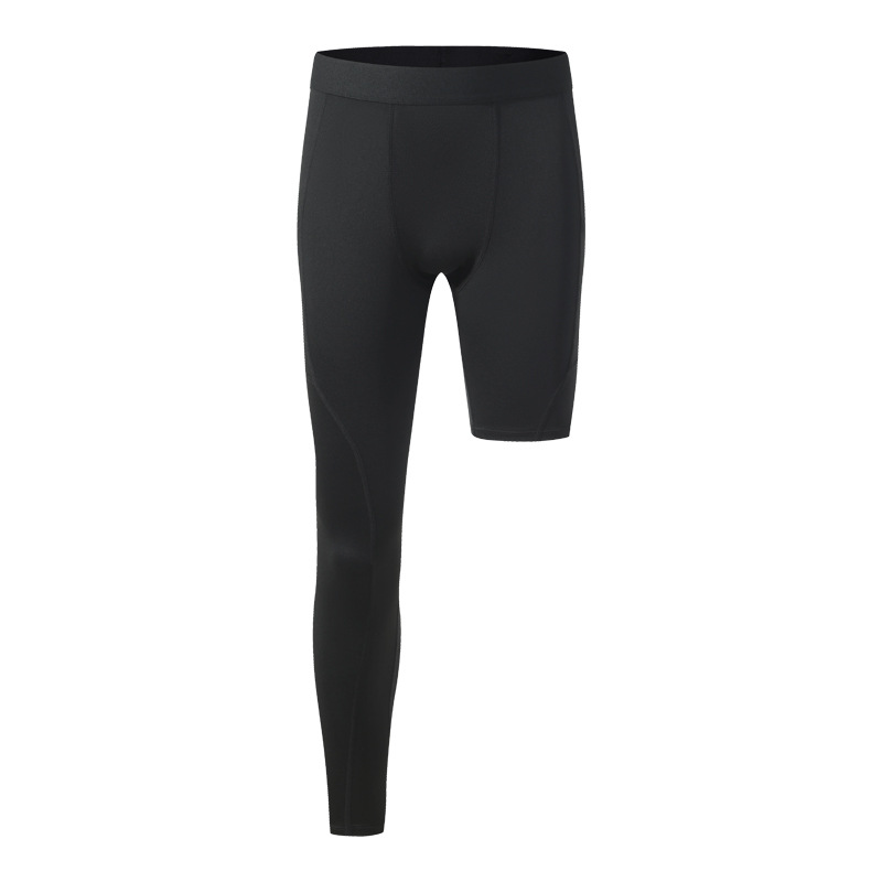 Herrenbekleidung, Fitness-Hosen mit Taschen, kurze Hosen und kurze Beinhosen, Trainingskompression, hohe Dehnbarkeit, schnell trocknende Unterteile für Männer_voghion.com