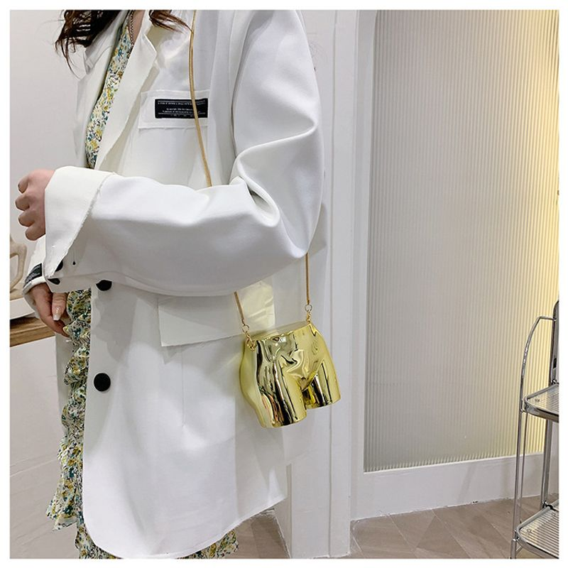 Borsa per rossetto Sier dal design di nicchia Borsa da sera per donna Borsa a tracolla con catena in acrilico a forma di testa_voghion.com