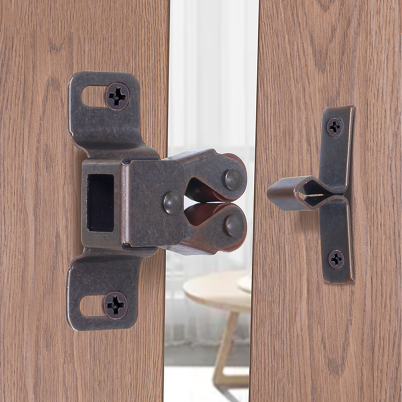 8pcs Cabinet Door Magnets Double Roller Catch Stop Latch Closer Damper Buffer With Screws Wardrobe Hardware Furniture Fittings_voghion.com