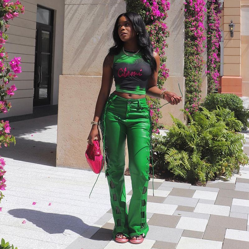 Q23TP185 Maglietta senza maniche con stampa tie-dye, a maniche corte, da donna, estate 2025, nuova moda_voghion.com