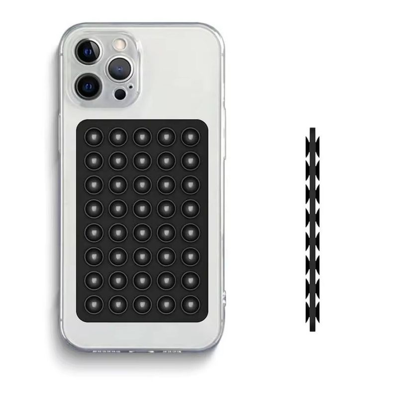 Doppelseitige Silikon-Telefongriffe mit Saugnapf, Telefonzubehör, Handyhalter, Ständerabdeckung_voghion.com