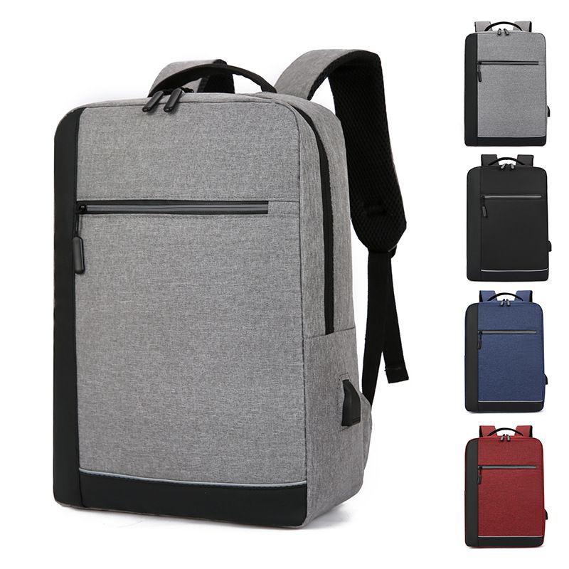 Borsa per computer da uomo di grande capacità, per il tempo libero, da lavoro, da viaggio, impermeabile, per studenti universitari, in tessuto Oxford, minimalista_voghion.com