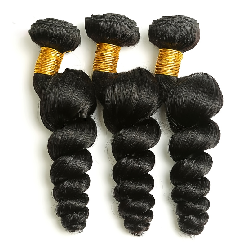 3 pacchi di tessuto sciolto capelli umani capelli remy brasiliani per le donne_voghion.com