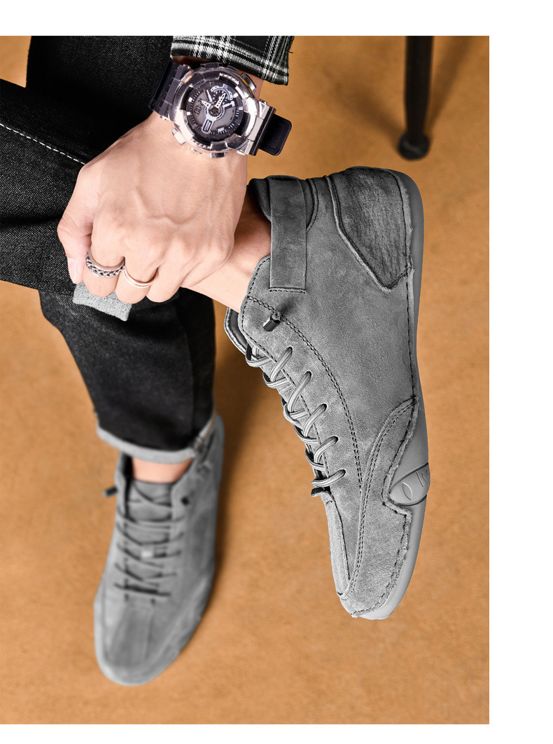 Men's High Top Cotton Shoes, Men's Casual Shoes, Martin Boots, Men's Style_voghion.com