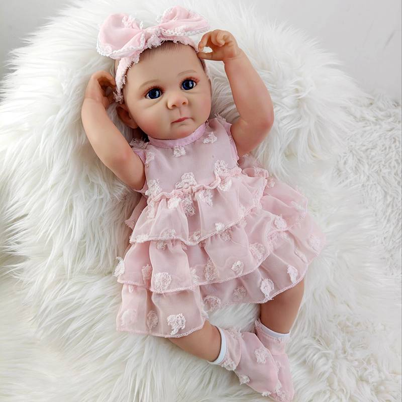 1 PC 18Inch 45Cm Full Body Soft Touch Vinyl Bettie Girl Reborn Doll Handmade Bebe Newborn Doll For Birthday Gifts_voghion.com