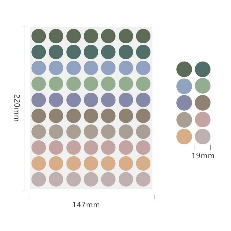 YOUEN 10PCS Color Dot Stickers 19mm - Blank Circle Labels For Classroom, Pricing & Sealing (12 Bright Colors)_voghion.com