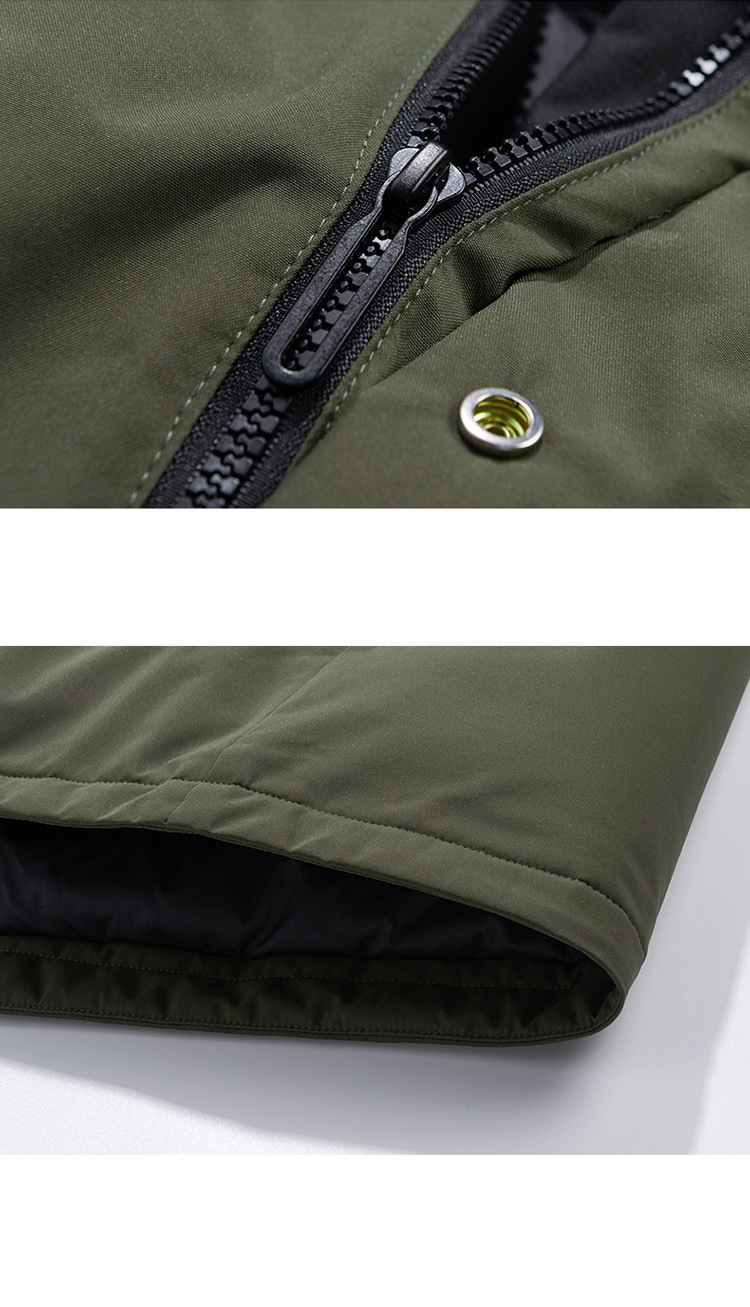 Pufferjacke mit Kapuze für den Winter für Herren – Verdickter, warmer Mantel mit Reißverschluss vorne und Seitentaschen, locker sitzende, lässige Oberbekleidung für Teenager und junge Erwachsene_voghion.com