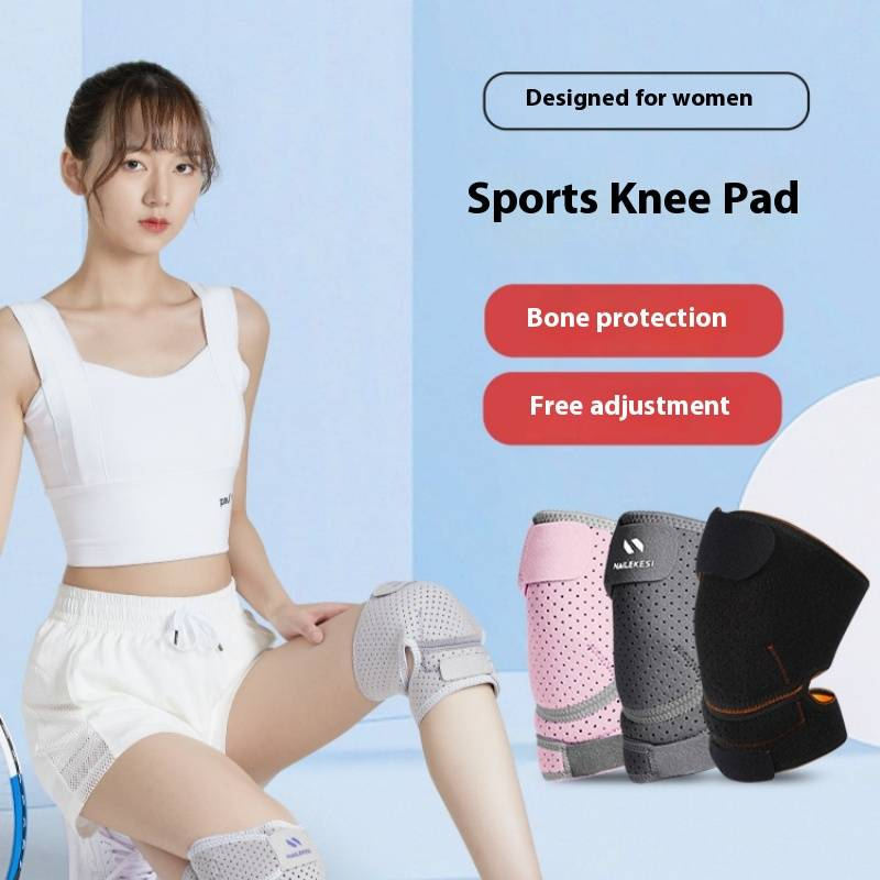 Genouillère de cyclisme respirante pour femmes et hommes – Manchons légers et rembourrés en EVA avec ajustement réglable pour le vélo de route et le VTT_voghion.com