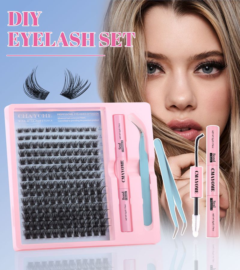 DIY Single Tuft Of Loose False Eyelashes, Naturally Thick And Mixed With Segmented 8-16mm Eyelashes_voghion.com