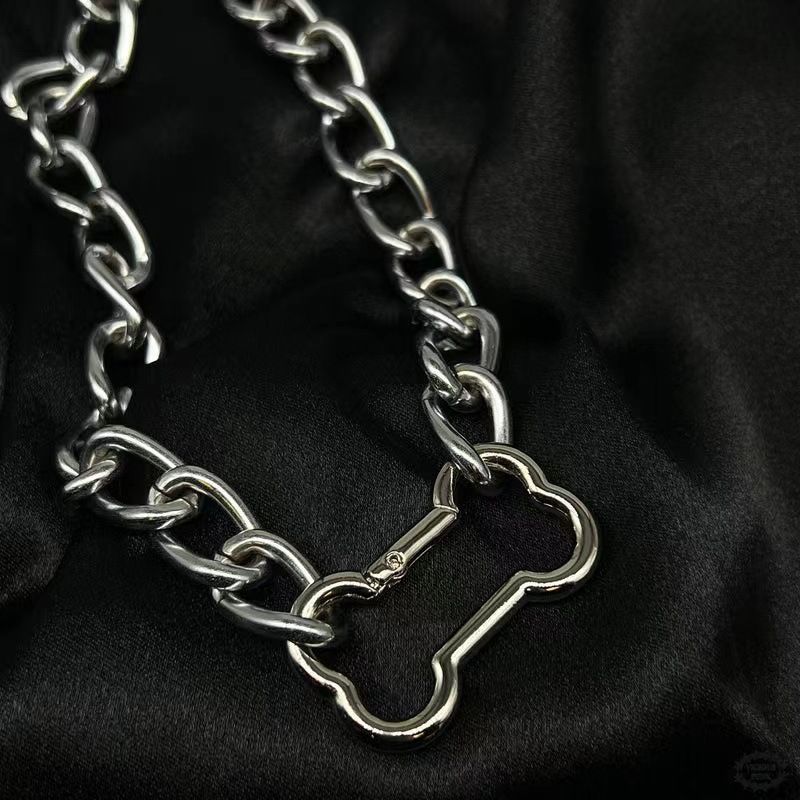 Punk Mode Koreaanse Holle Honden Bot Hanger Ketting Coole Accessoires Leuke DIY Ketting voor Vrouwen Egirl Sieraden Goth_voghion.com