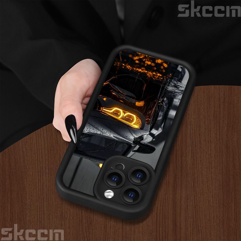 Divatos autómintás szilikon telefontok iPhone 16 Pro Max 15 14 11 12 13 7 8 16 Plus XS X XR matt ütésálló puha borítás_voghion.com