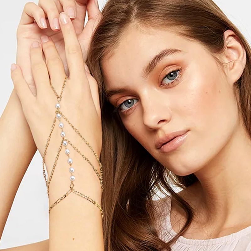 Natuurlijke parel hart duivelsoog meerlaagse Cubaanse armband kleurrijke glanzende zirkoon ringketting nieuwe stijl_voghion.com