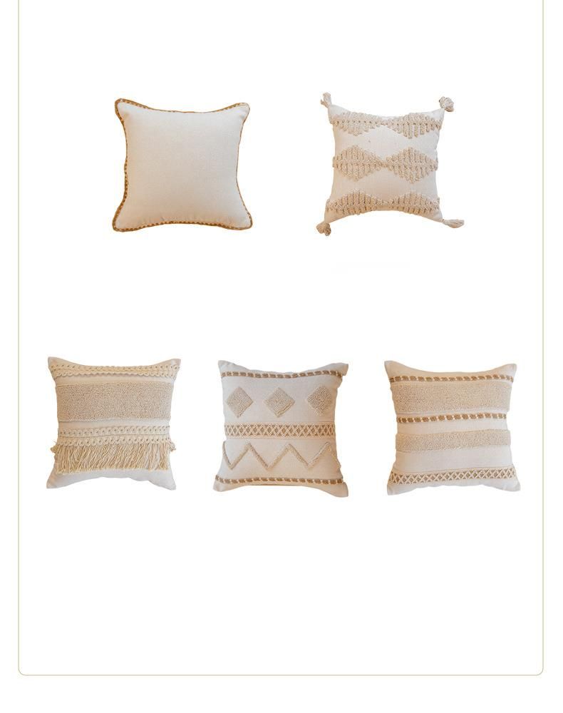 Cuscino trapuntato bohémien fatto a mano 2025, per divano, federa per cuscino decorativo per la casa_voghion.com