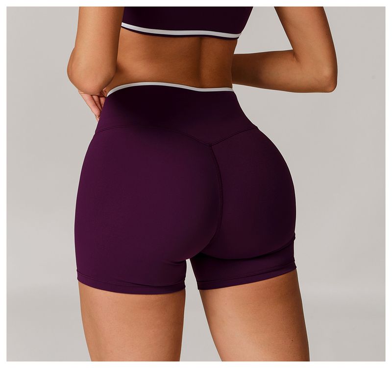 High Waist Yoga Shorts For Women - Seamless Naked Feel Squat Proof Gym Workout Shorts With Peach Lift Design_voghion.com