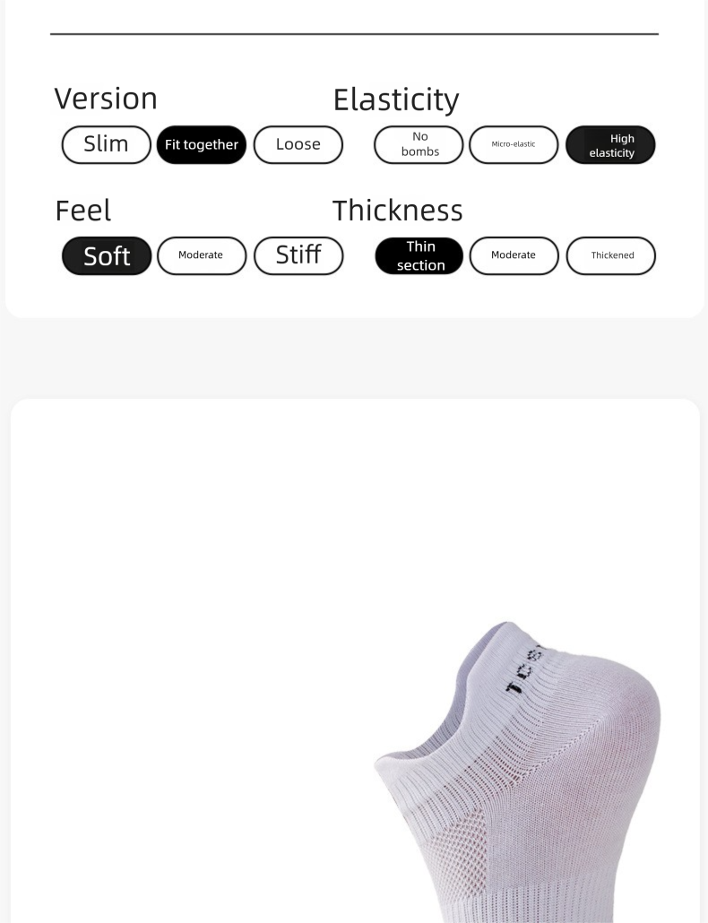 Sommerliche, dünne, atmungsaktive Zehenschutzsocken für Herren, ideal für Bootsport, Outdoor-Aktivitäten und andere Sportarten. Fünf-Zehen-Socken, schnelltrocknend, kurze Röhrensocken mit geteilter Zehenpartie._voghion.com