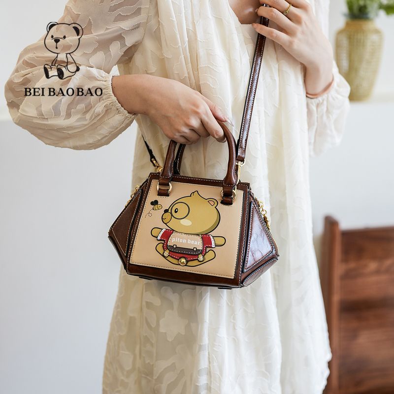 Borsa a tracolla versatile alla moda in stile melard con texture Beibao Tote_voghion.com
