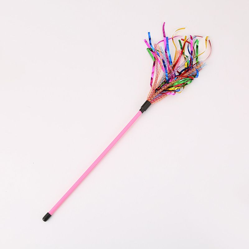 Pet Supplies Cat Toy Colorful Striped Tube Teaser Wand Interactive Claw Grinding Self-Entertainment_voghion.com
