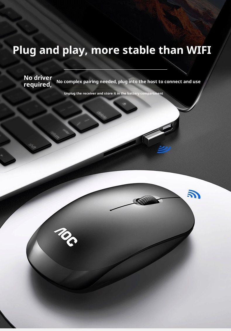 Digitex Digitex AOC MS320 2.4G Laptop Desktop Office Business Wireless Optical Mouse Durable_voghion.com