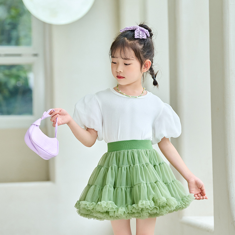Jupe de princesse en fil doux pour bébé fille, air étranger, un an_voghion.com