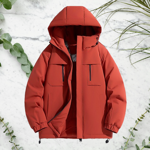 Men's Clothing Winter Men's Graphene Heating Cotton Coat Men's Hooded Windproof Workwear Functional Thickened Cotton Coat Spot_voghion.com