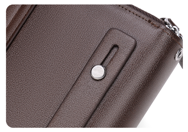 Vīriešu somas, jauna vīriešu sajūga soma, augstas klases, dubultā rāvējslēdzēja, lielas ietilpības soma vairāku karšu uzglabāšanai, vīriešu biznesa sajūga soma_voghion.com