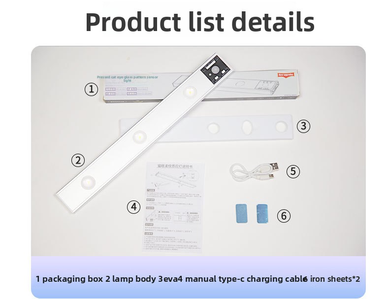 Ultra-Thin LED Strip Light Gradient & Motion Sensor - Smart Wave Lighting For Cabinets Hallway & Bookshelves (Auto Dimming USB Rechargeable)_voghion.com