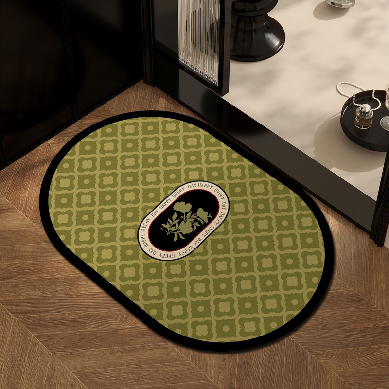 Saugfähige Fußmatten für Badezimmer im französischen Stil, hochwertiger Kieselalgenschlamm, schnelltrocknende Anti-Rutsch-Matte für die Badezimmertür, schmutzabweisende Fußmatte für die Toilette_voghion.com