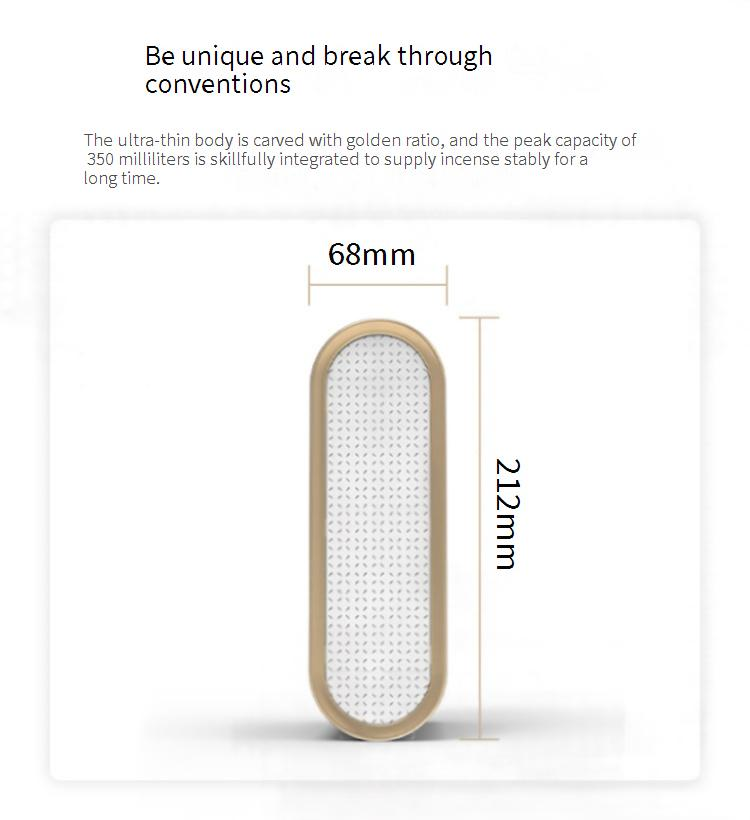 Diffuseur d'arômes intelligent pour usage domestique et commercial - Wi-Fi/Bluetooth, minuterie automatique, commande tactile, capacité de 500 ml, fonctionnement silencieux_voghion.com