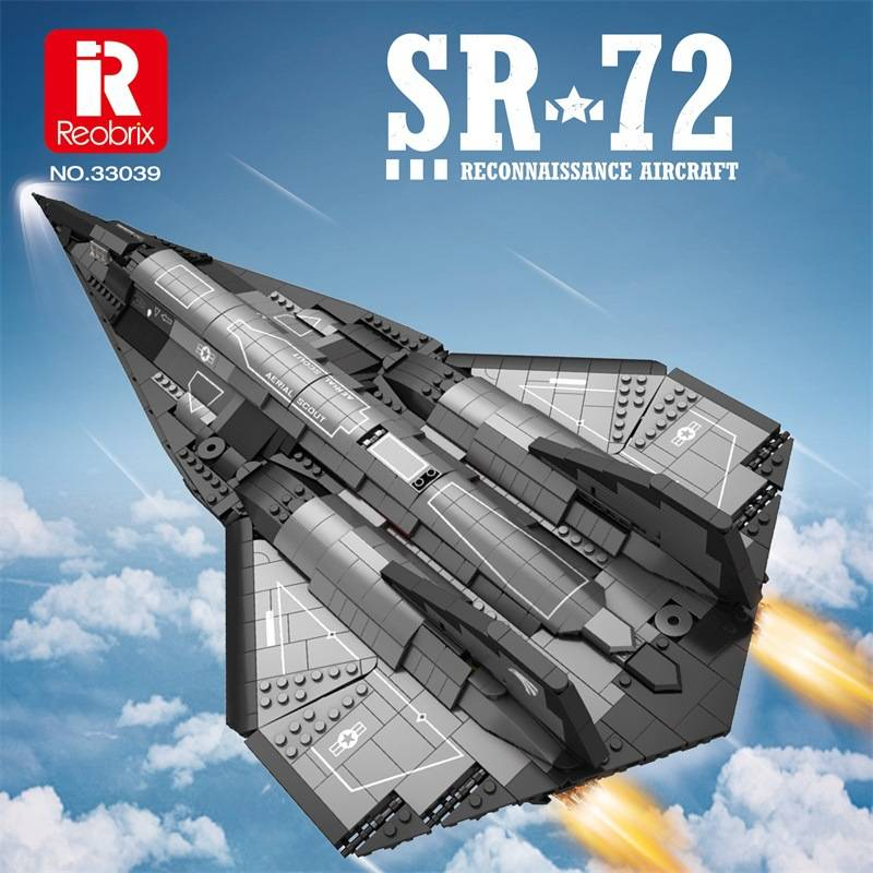 SR-72 Darkstar Stealth Fighter Building Blocks Set | 800+ ABS Military Model Kit | DIY Puzzle Toy For Teens & Adults | Collectible Display Gift_voghion.com