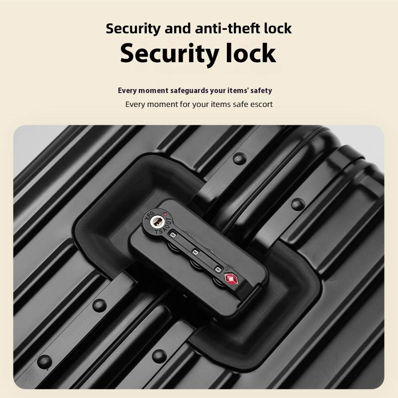 Valigia rigida in lega di alluminio di alta qualità con ruote girevoli a 360° - Misure da 26", 28", 30" per uomo e donna - Valigia da viaggio resistente, impermeabile e sicura_voghion.com