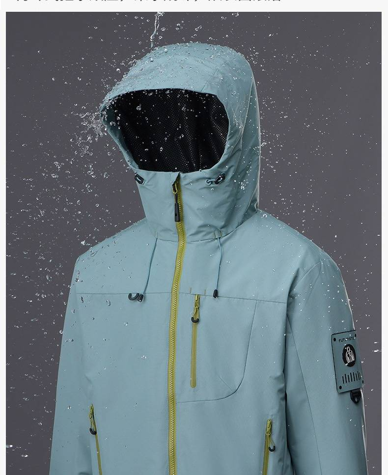 Unisex 3-in-1 Waterproof Hiking Jacket - Detachable Fleece Liner & Windproof Shell (10 Colors, XS-3XL)_voghion.com