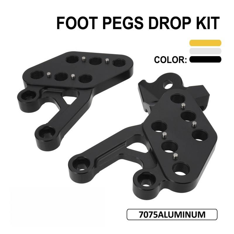 Heavy-Duty Adjustable Footrest Side Stand Bracket For Off-Road E-Bike & Mountain Bike Conversion Kit (Gold/Silver/Black, 3 Sizes)_voghion.com