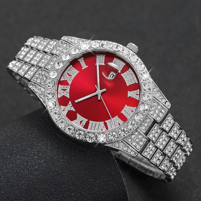 1pc-Charming Men's And Women's Watch Set, Quartz Movements, Circular Alloy Case Strap, Suitable For Daily Wear, Parties, Easter, Halloween, And Gifts_voghion.com