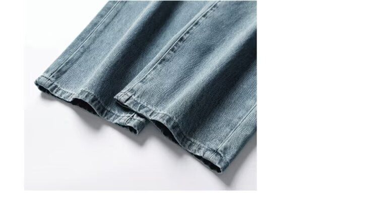 Spring And Autumn New American Retro Washed Old Jeans Men's Loose Straight Cat Beard Wide Leg Casual Long Pants_voghion.com