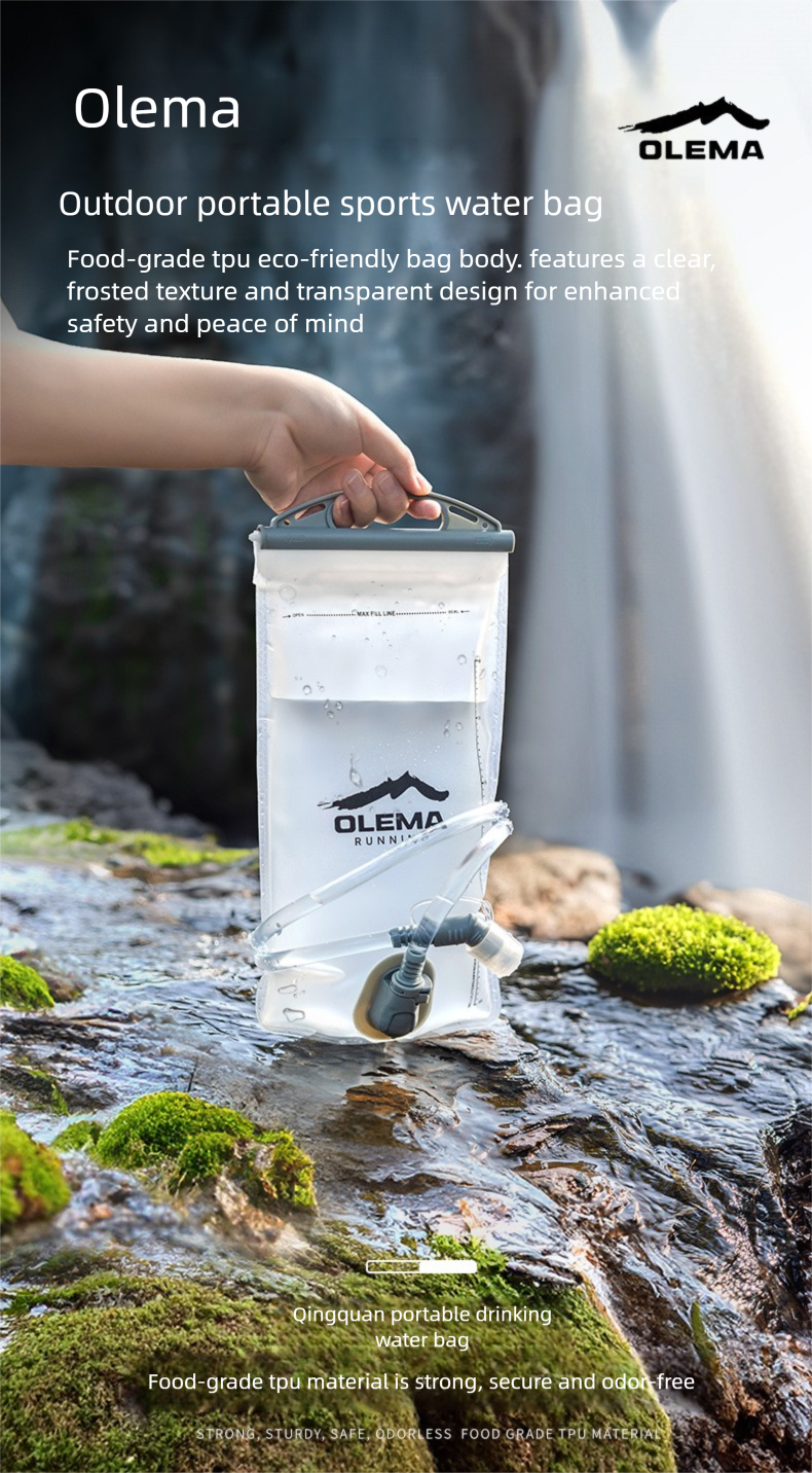 Outdoo Spots Potable Hiking Wate Bag Lage Capacity Foldable 1.5L 2L Tail Running Cycling Maathon Hydation_voghion.com