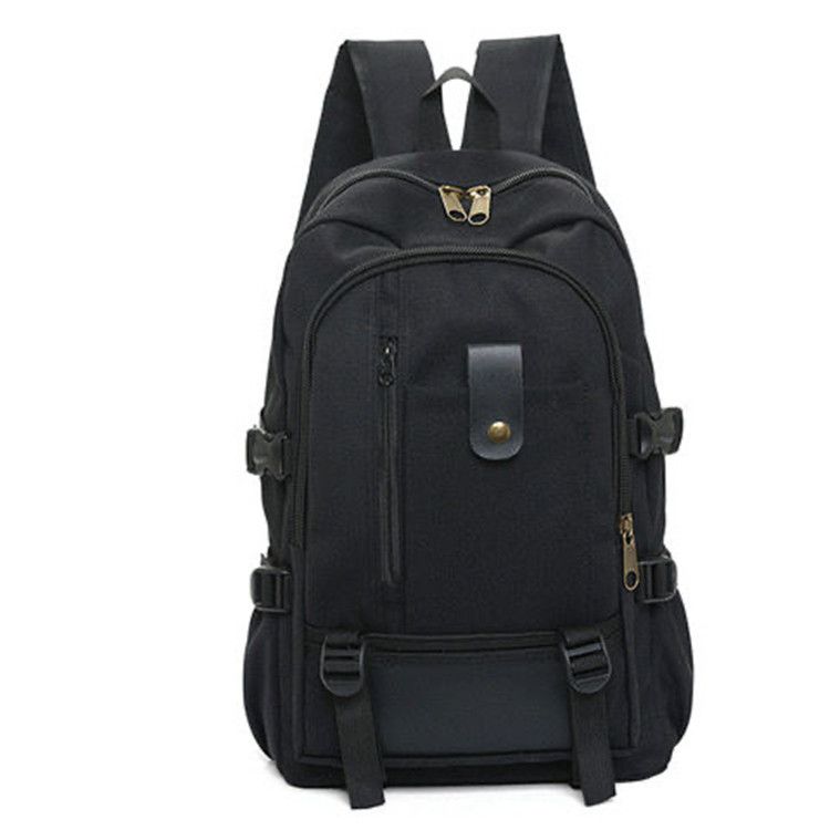 2024 new men's casual travel canvas backpack, large capacity student backpack_voghion.com