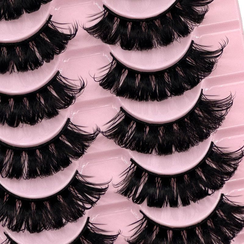 Eyelashes Set New Products Russian Curl DD Curl 10 Pairs Of False Eyelashes Dense Eyelashes_voghion.com