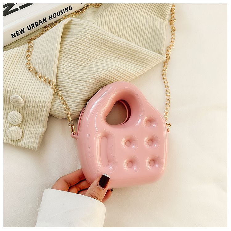 Mini bolso de PVC de primera calidad para niños, bandolera de plástico con un solo hombro, bolso de mano bonito para mujer_voghion.com