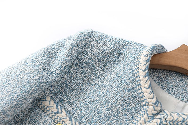 Dames hoge kwaliteit tweed herfst en winter nieuwe dame stijl frisse top prachtige kleine geur jas_voghion.com