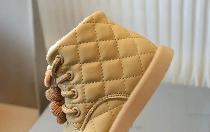 Novo 2024 Inverno Crianças Neve Quente Pelúcia Criança Meninos Antiderrapante Moda Bebê Meninas Botas Crianças Sapatos de Algodão_voghion.com