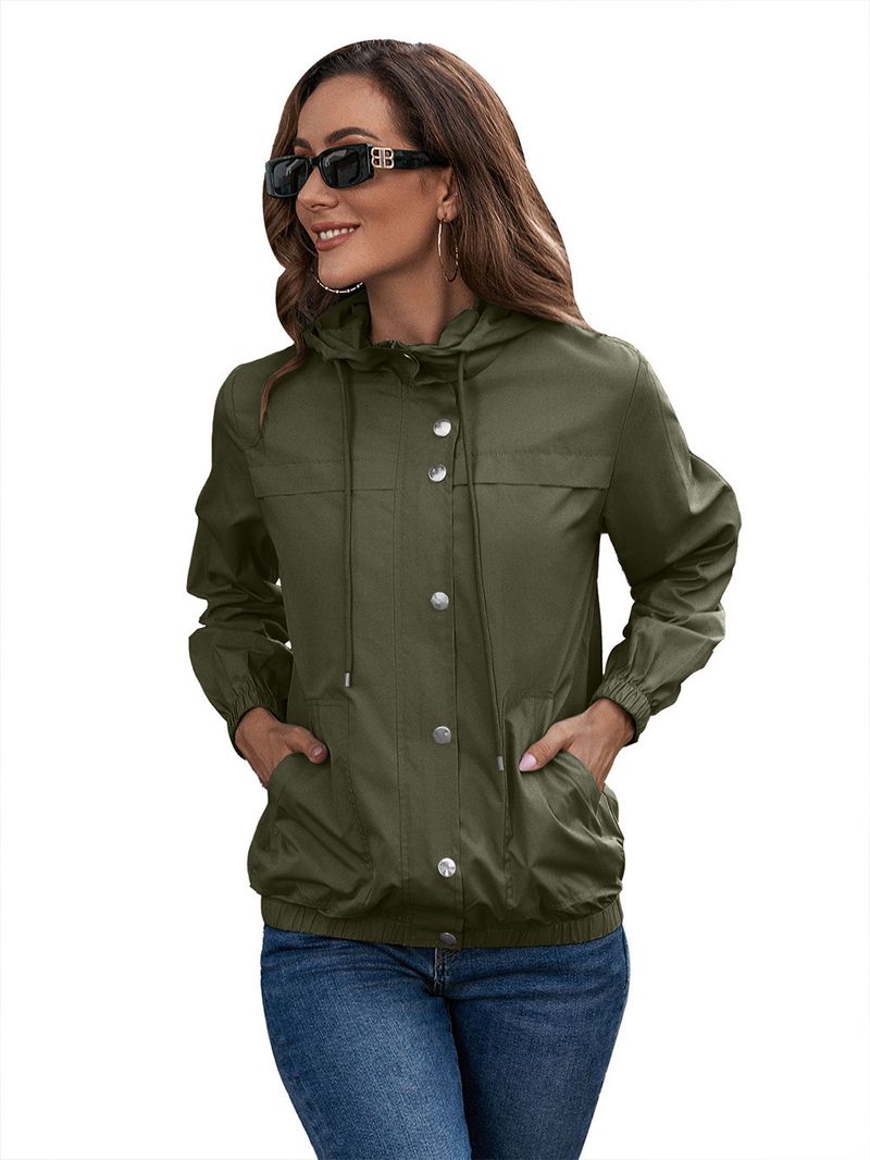 Damesregenjas met capuchon, buitensport, bergbeklimmen, kleding, windjack, waterdicht jack_voghion.com