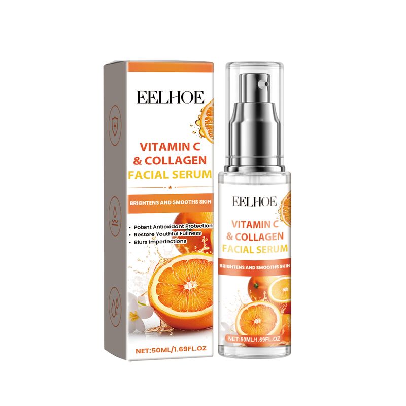 Eelhoe Vitamin C Collagen Facial Essence, Hydrating And Moisturizing Smooth Day And Night Hydrating Facial Essence_voghion.com