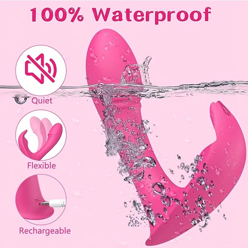 1pc vibratore per mutandine indossabile con telecomando per app, mutandine vibranti per clitoride a punto G, vibratore a farfalla giocattoli del sesso del coniglio ricaricabili_voghion.com