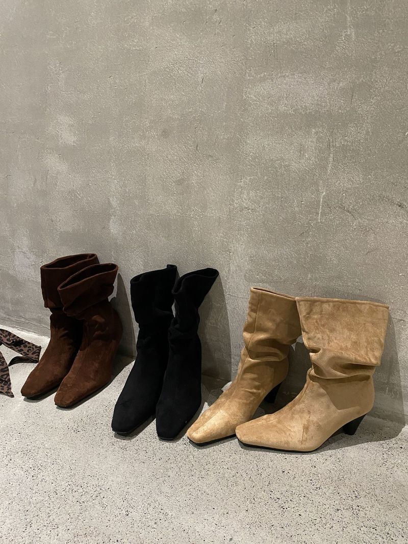 French Women's,2025 Autumn And Winter New Pointed Toe Color Casual Short Boots_voghion.com