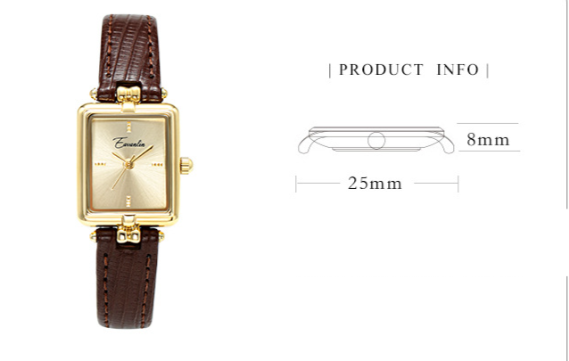 Dameshorloges Horloge Temperament Vrouwelijke Dames Retro Niche Licht Luxe Vrouwelijke Kleine Vierkante Horloge Om Vriendin Te Versturen_voghion.com