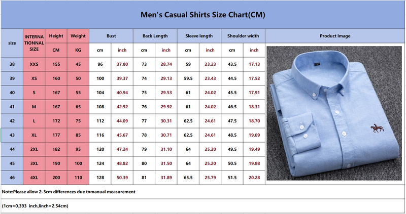 Chemise Oxford brodée pour homme – Classique, manches longues et boutonnée | Tenue décontractée intemporelle_voghion.com