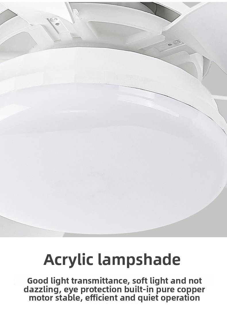 Smart Ceiling Fan With Led Light - 2-In-1 Remote Control Ultra Quiet 3 Speed Adjustable Easy Installation For Bedroom/Living Room_voghion.com