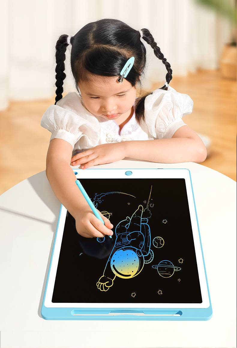 Tablet LCD de 13 polegadas - Bloco de notas digital reutilizável com caneta stylus para escritório, escola e casa, quadro de notas apagável para crianças e adultos_voghion.com