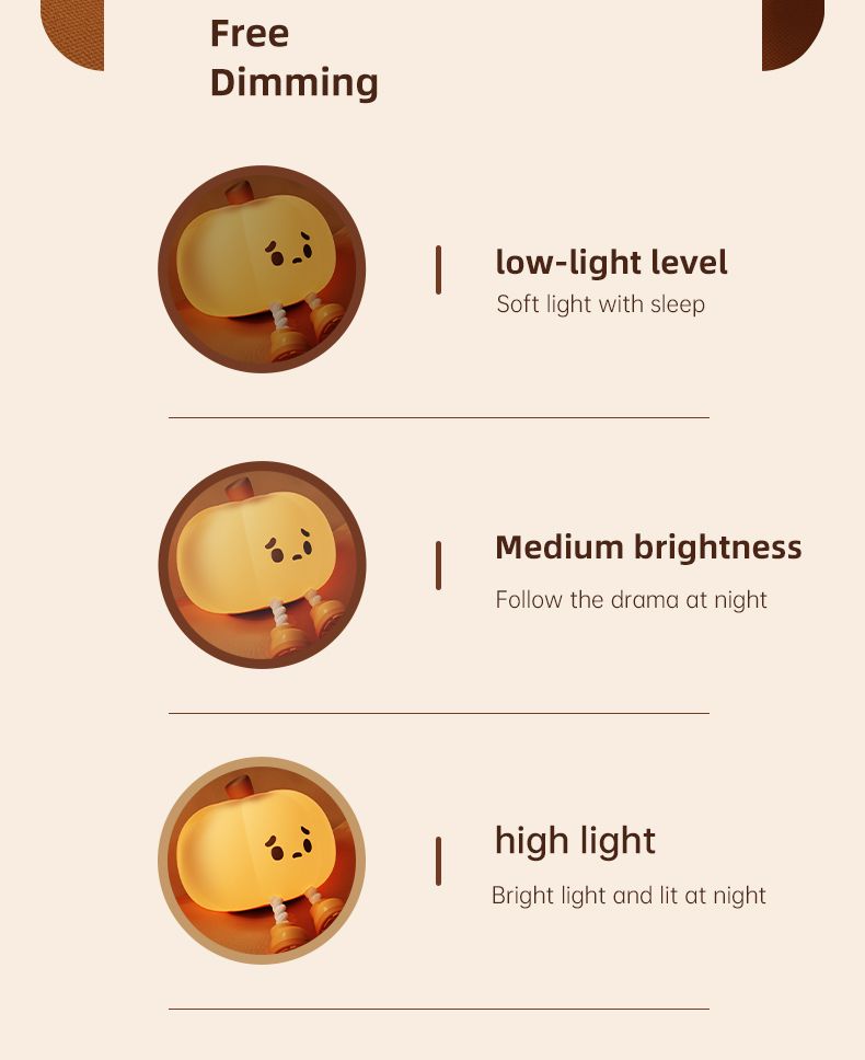 Halloween Decoration LED Rechargeable Pumpkin Lantern With Three-speed Adjustable Hanging Foot Doll Pumpkin_voghion.com