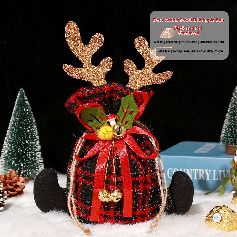 Sacs cadeaux festifs pour Noël - Motifs mignons Père Noël, bonhomme de neige, rennes et ours - Sacs cadeaux pour bonbons, friandises et décorations_voghion.com